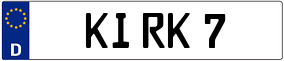 Trailer License Plate